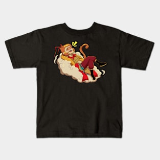 Happy Monkey King (Monkie Kid) Kids T-Shirt